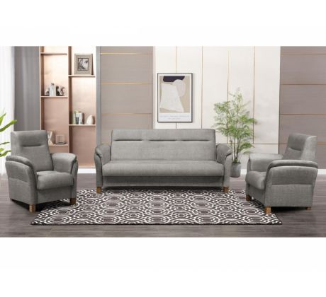 Sedací souprava klasická Alabama 3R+1+1 - cappuccino