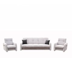 Sedací souprava klasická Sali 3R+1+1 - šedá