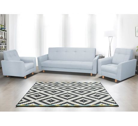 Sedací souprava klasická Gala 3R+1+1 - šedá