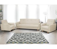 Sedací souprava klasická Gala 3R+1+1 - šedobéžová