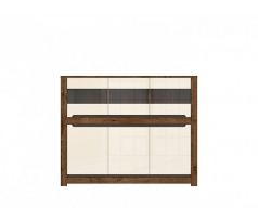 Obývací stěna Ruso - komoda se sklem