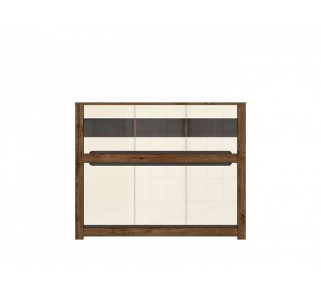 Obývací stěna Ruso - komoda se sklem