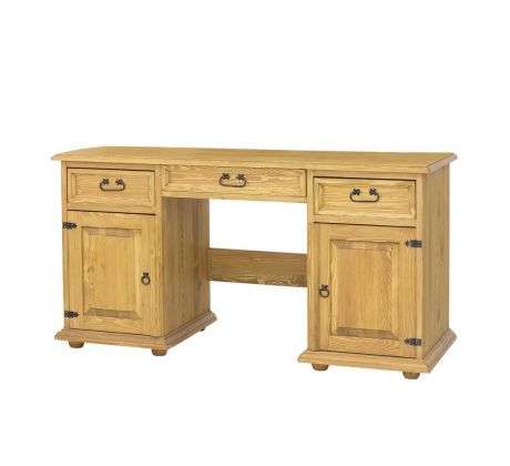 Psací (PC) stůl BR 705 - rustikální masiv borovice