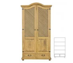 Skříň SF 849 - rustikální masiv borovice