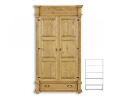 Skříň SF 848 - rustikální masiv borovice