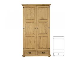 Skříň SF 801 - rustikální masiv borovice