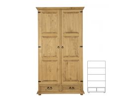 Skříň SF 741 - rustikální masiv borovice
