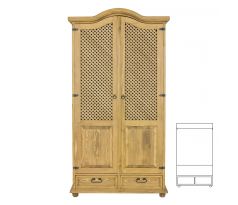 Skříň SF 709 - rustikální masiv borovice