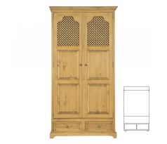 Skříň SF 706 - rustikální masiv borovice