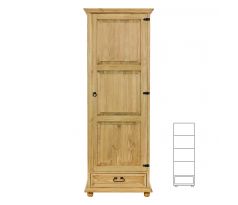 Skříň SF 730 - rustikální masiv borovice