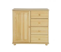 Komoda KD 100 - masiv borovice
