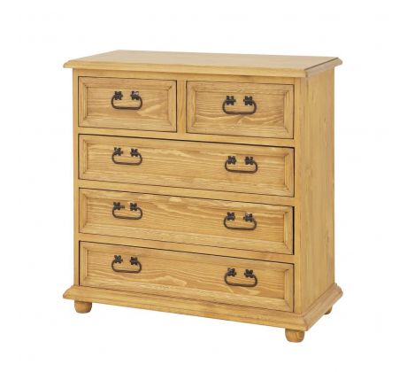 Komoda KD 702 - rustikální masiv borovice