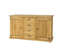 Komoda KD 709 - rustikální masiv borovice