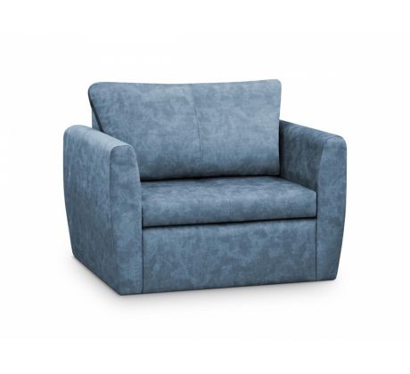 Rozkládací křeslo (pohovka) Beatrice - modré