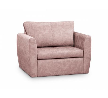 Rozkládací křeslo (pohovka) Beatrice - starorůžové