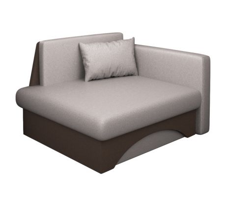 Rozkládací křeslo Kuboš - béžovošedé/hnědé