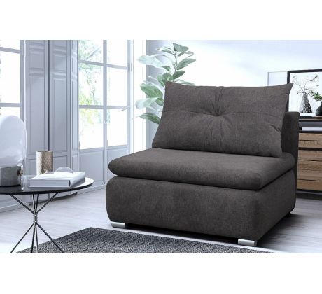 Rozkládací křeslo (pohovka) Linda - antracit