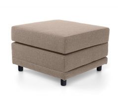 Rozkládací křeslo (taburet) Ava - hnědý