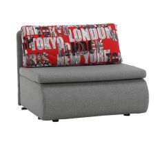 Rozkládací křeslo Keny - šedé