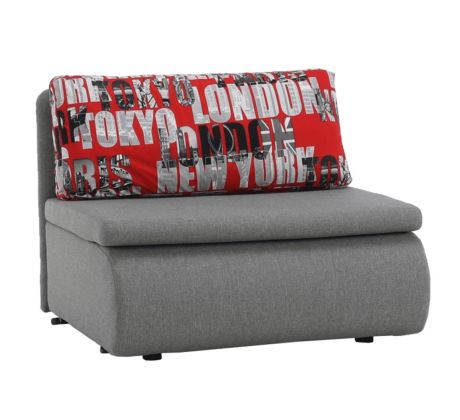 Rozkládací křeslo Keny - šedé