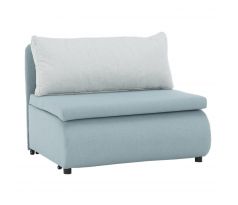 Rozkládací křeslo Keny - mentolové/krémové