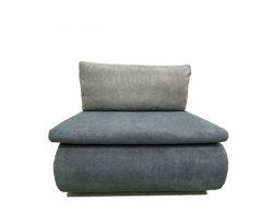 Rozkládací křeslo (pohovka) Kamil - tmavě šedá/šedá