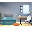 Rozkládací křeslo (pohovka) Kamil - tyrkysové/šedé