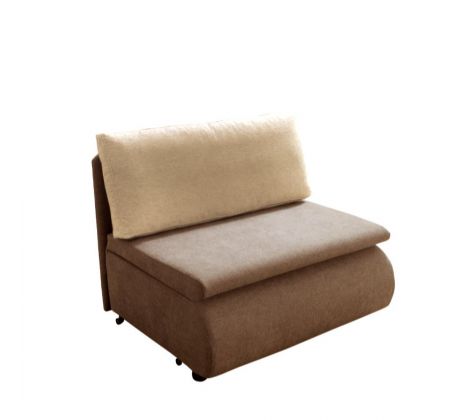 Rozkládací křeslo (pohovka) Kamil - hnědé/béžové