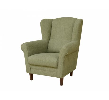 Křeslo Ušák Klipos - tmavě zelené