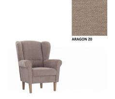 Křeslo Ušák Ava Jim - hnědé