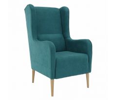 Křeslo Ušák Bredly - tyrkysové