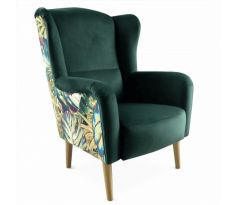 Křeslo Ušák Belek - smaragdové