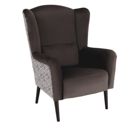 Křeslo Ušák Belek - hnědé