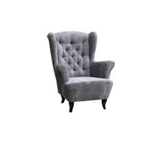 Křeslo Ušák Ludwig - šedé