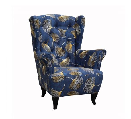 Křeslo Ušák Ludwig - modré