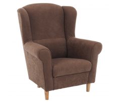 Křeslo Ušák Charlot - hnědé