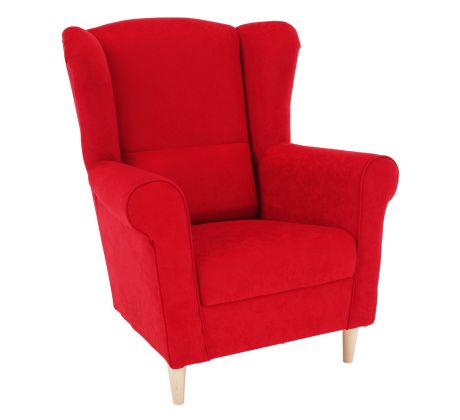 Křeslo Ušák Charlot - červené