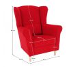Křeslo Ušák Charlot - červené