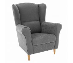 Křeslo Ušák Charlot - šedé