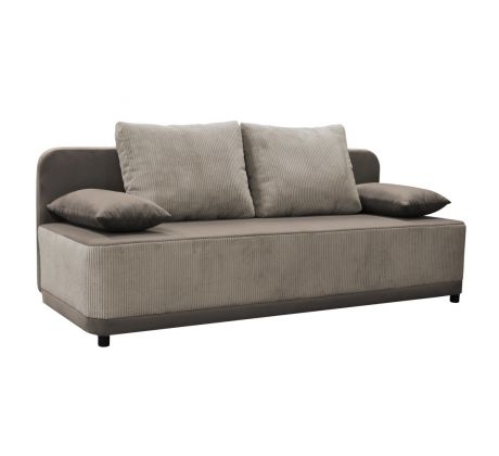 Pohovka rozkládací Senty 197cm - šedohnědá