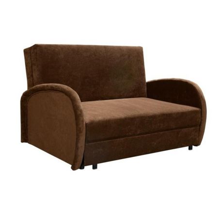 Pohovka rozkládací Mili 126cm - hnědé