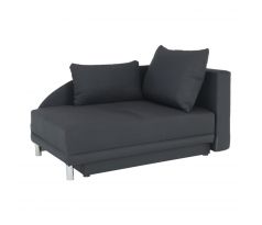 Pohovka rozkládací Laurel 149cm, pravá - šedočerná