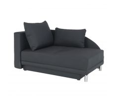 Pohovka rozkládací Laurel 149cm, levá - šedočerná