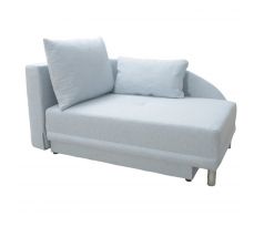 Pohovka rozkládací Laurel 149cm, levá - světlemodrá