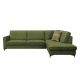 Sedací souprava rohová rozkládací Ermon - olivová