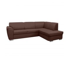 Sedací souprava rohová rozkládací Kenai - hnědá