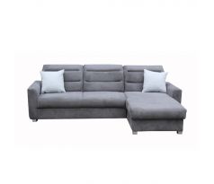 Sedací souprava rohová rozkládací Agata - šedá