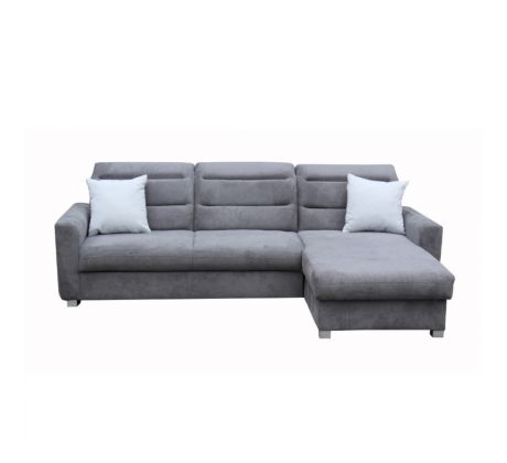 Sedací souprava rohová rozkládací Agata - šedá