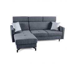 Sedací souprava rohová rozkládací Cascadia - šedá