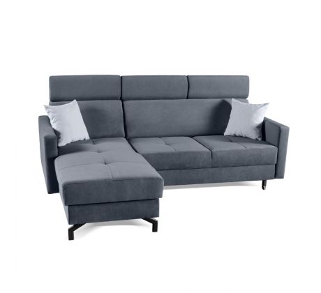 Sedací souprava rohová rozkládací Cascadia - šedá